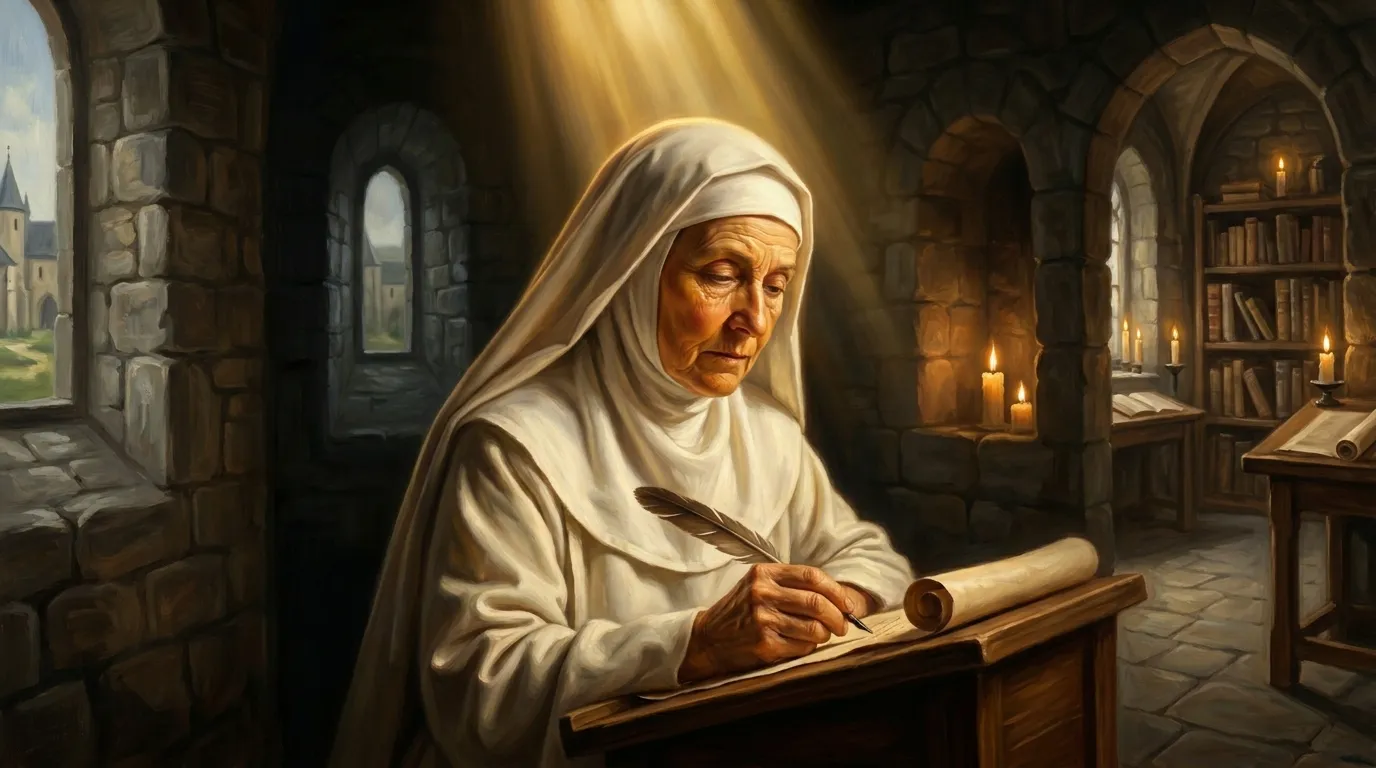 Portrait de la bienheureuse Héloïse, abbesse lettrée du XIIe siècle