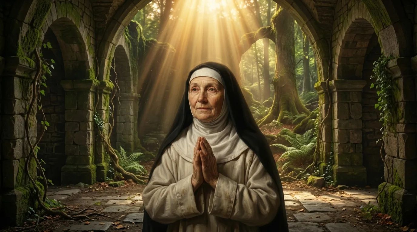 Portrait de la bienheureuse Odette du Brabant, mystique flamande du XIIIe siècle