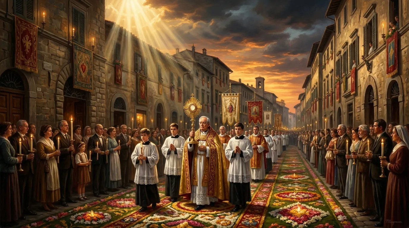Fête-Dieu, solennité du Saint-Sacrement, adoration et procession du Corps du Christ