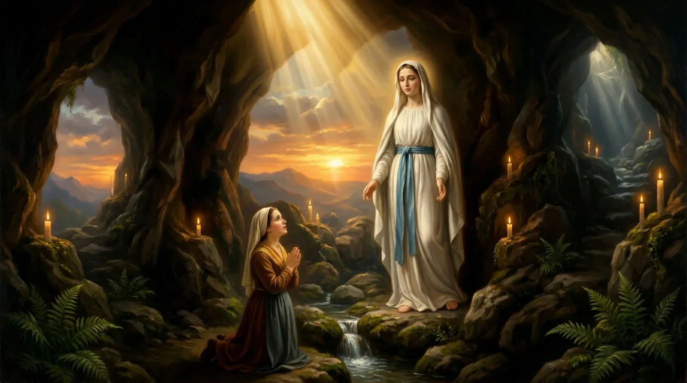 Notre-Dame de Lourdes, 11 février, apparitions mariales à Bernadette en 1858