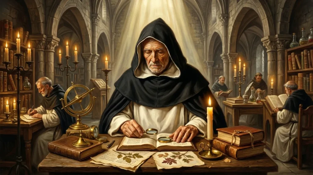 Portrait de saint Albert le Grand, dominicain du XIIIe siècle, docteur universel et maître de saint Thomas