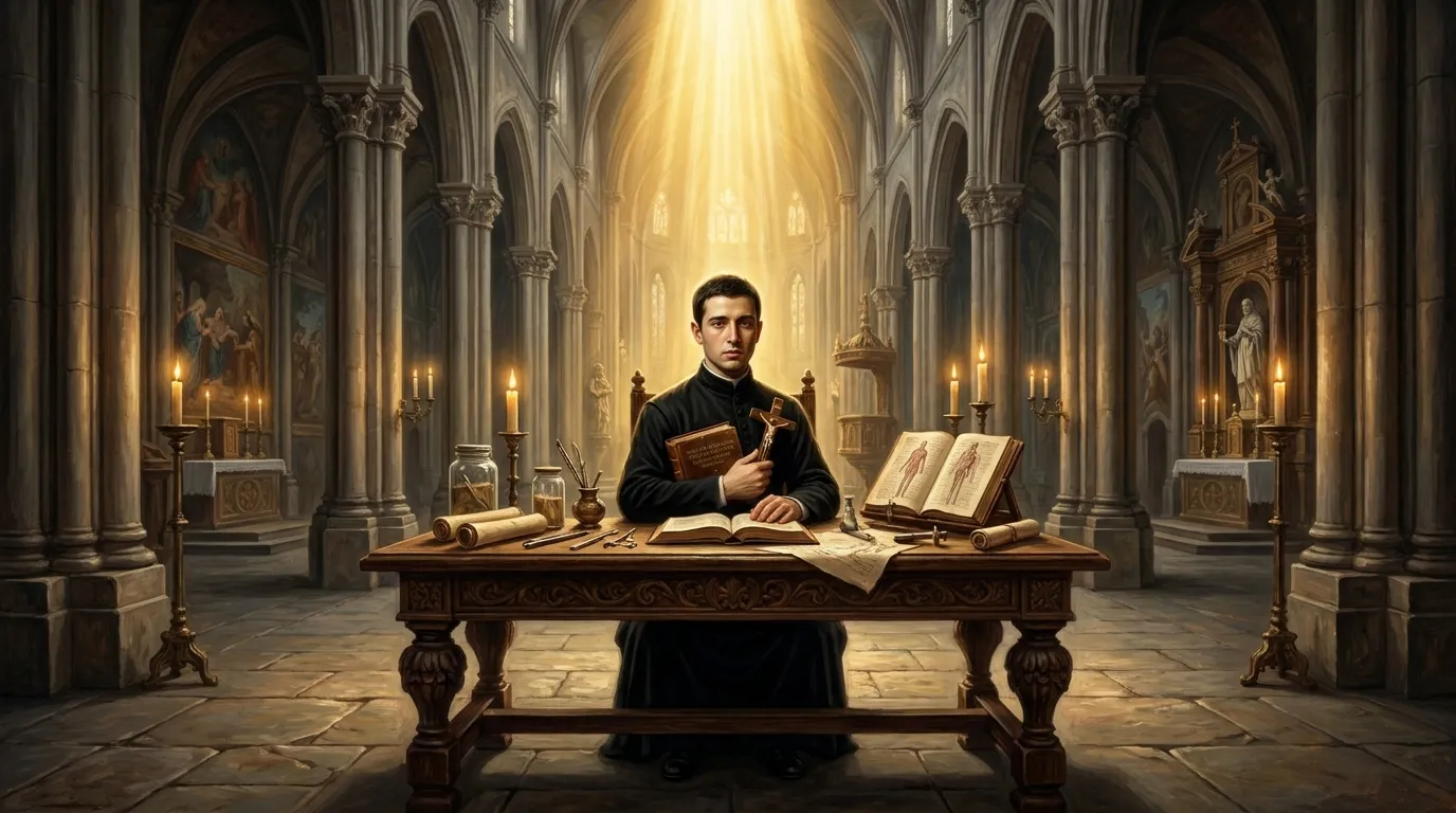 Portrait de saint Antoine-Marie Zaccaria, prêtre milanais du XVIe siècle, fondateur des Barnabites