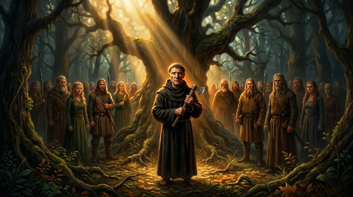 Portrait de saint Boniface, apôtre de la Germanie du VIIIe siècle