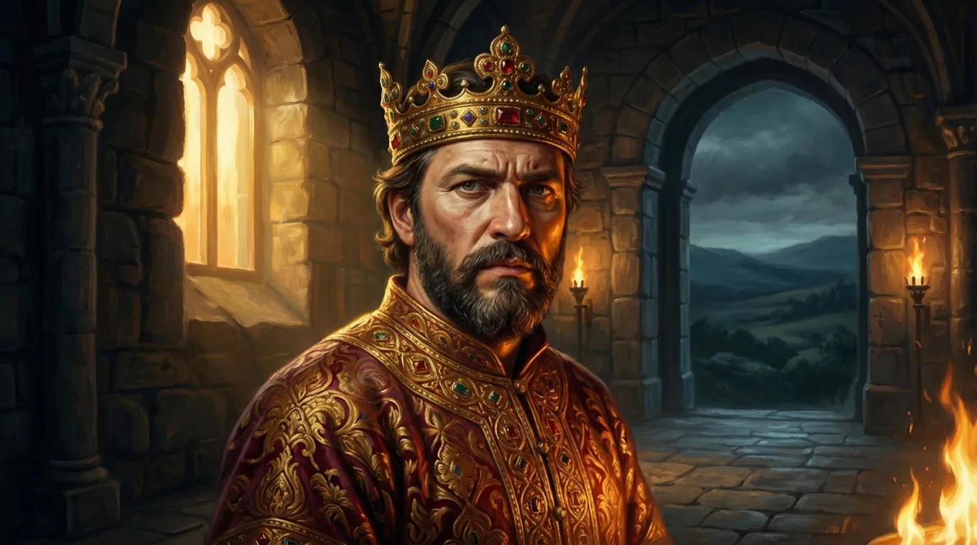 Portrait de saint Boris, tsar baptiseur de Bulgarie du IXe siècle