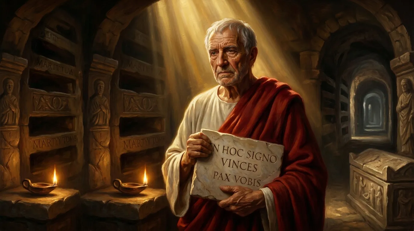 Portrait de saint Damase Ier, pape romain du IVe siècle