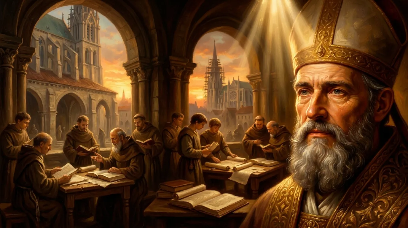 Portrait de saint Fulbert, évêque écolâtre de Chartres du XIe siècle