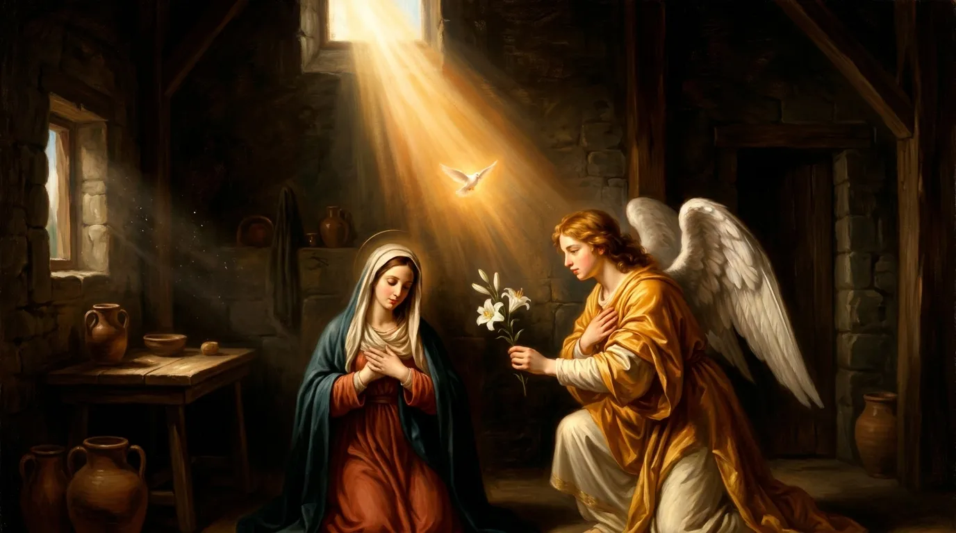 Portrait de saint Gabriel, archange messager de l'Annonciation