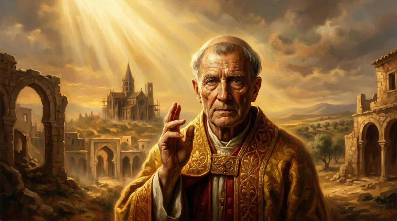 Portrait de saint Gérald, évêque médiéval