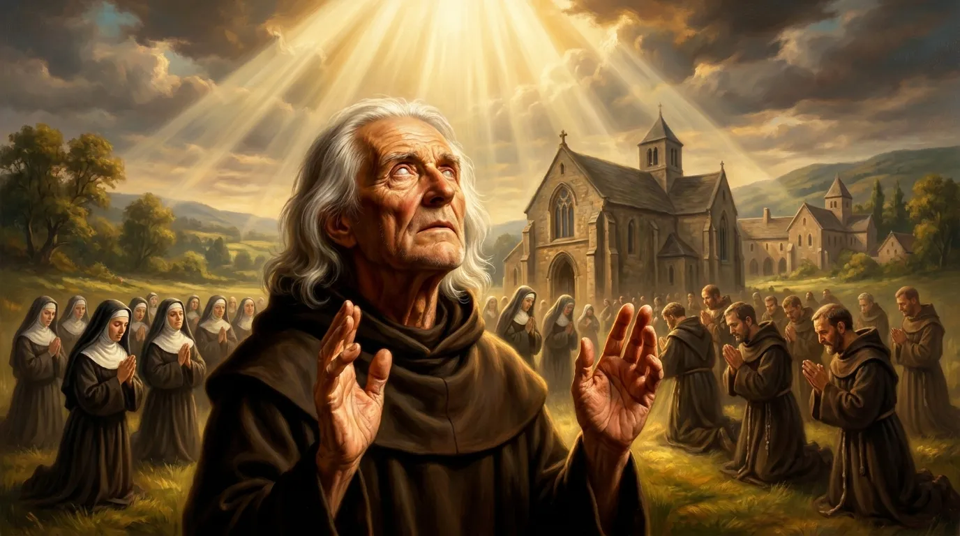 Portrait de saint Gilbert, chanoine anglais du XIIe siècle, fondateur de l'ordre des Gilbertins