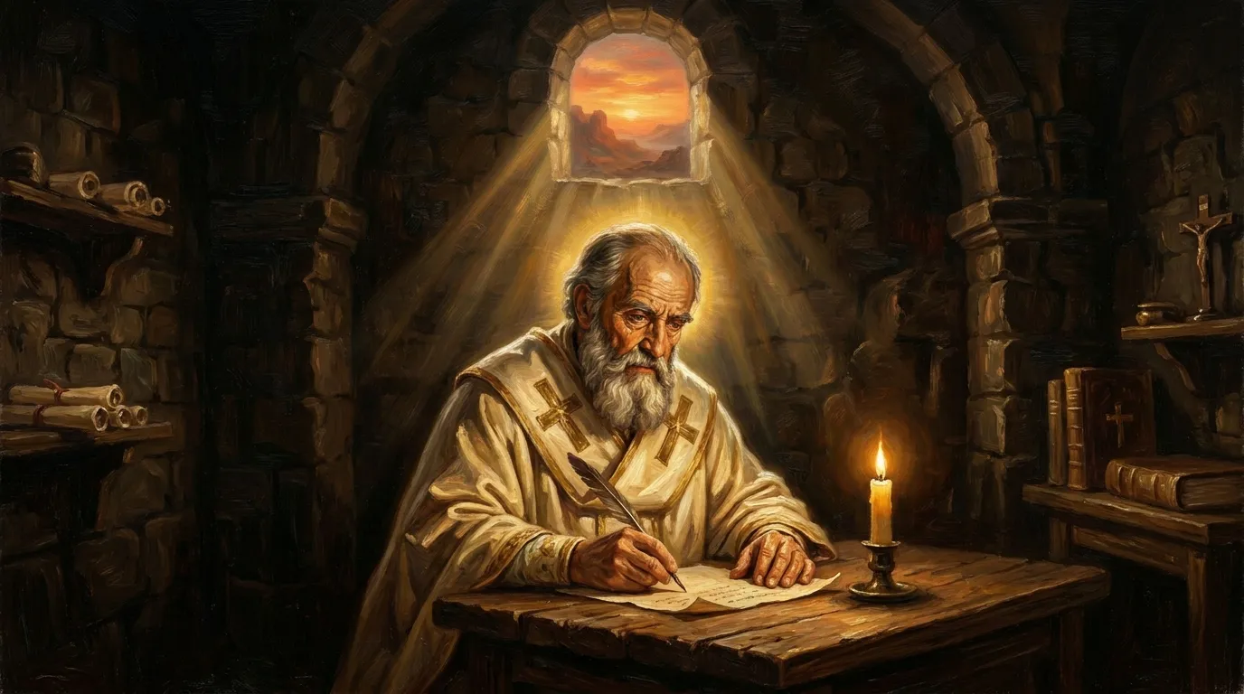 Portrait de saint Grégoire de Nazianze, Père de l'Église du IVe siècle, théologien cappadocien