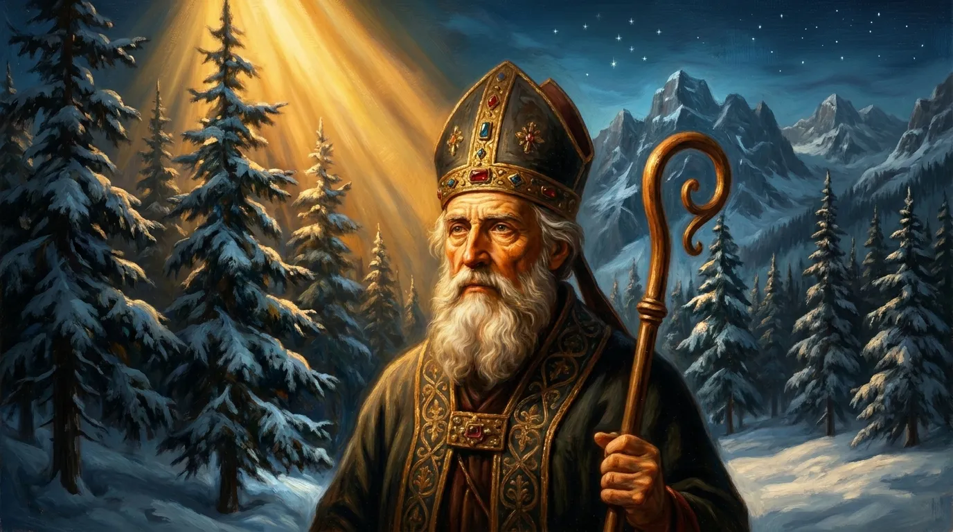 Portrait de saint Hugues de Grenoble, évêque réformateur du XIe siècle, ami de saint Bruno