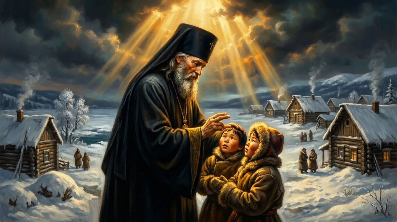 Portrait de saint Innocent d'Irkoutsk, évêque missionnaire du XVIIIe siècle en Sibérie