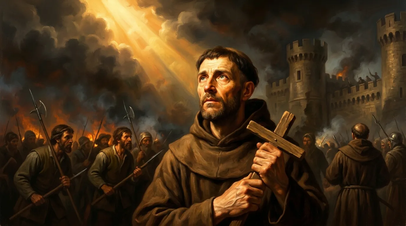 Portrait de saint Jean de Capistran, franciscain du XVe siècle, héros de la bataille de Belgrade