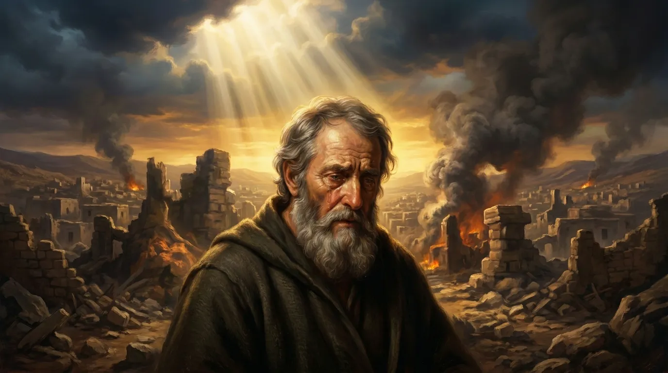 Portrait de saint Jérémie le prophète, VIe siècle avant J.-C., prophète des lamentations à Jérusalem