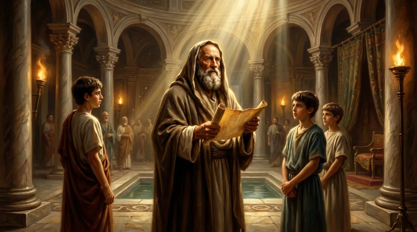 Portrait de saint Justin, philosophe martyr du IIe siècle, premier apologiste chrétien