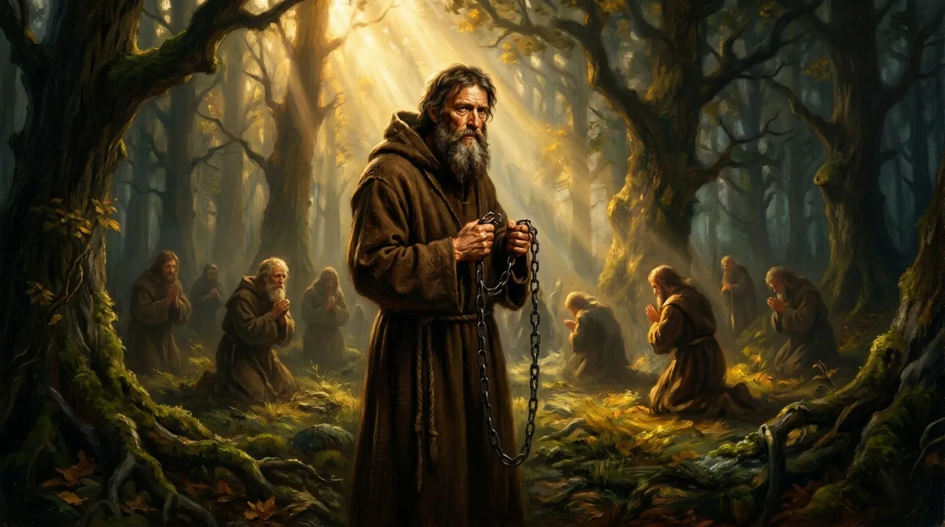 Portrait de saint Léonard de Noblat, ermite du VIe siècle, libérateur des prisonniers