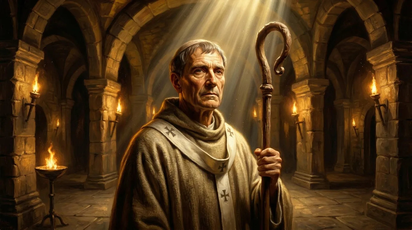 Portrait de saint Martial de Limoges, premier évêque gallo-romain et apôtre de l'Aquitaine au IIIe siècle