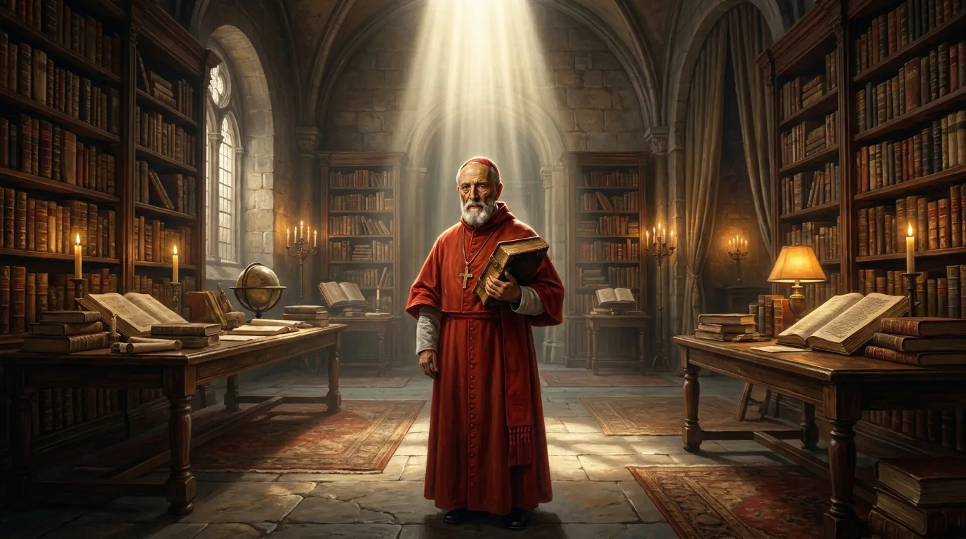 Portrait de saint Robert Bellarmin, cardinal jésuite du XVIe siècle, théologien de la Contre-Réforme
