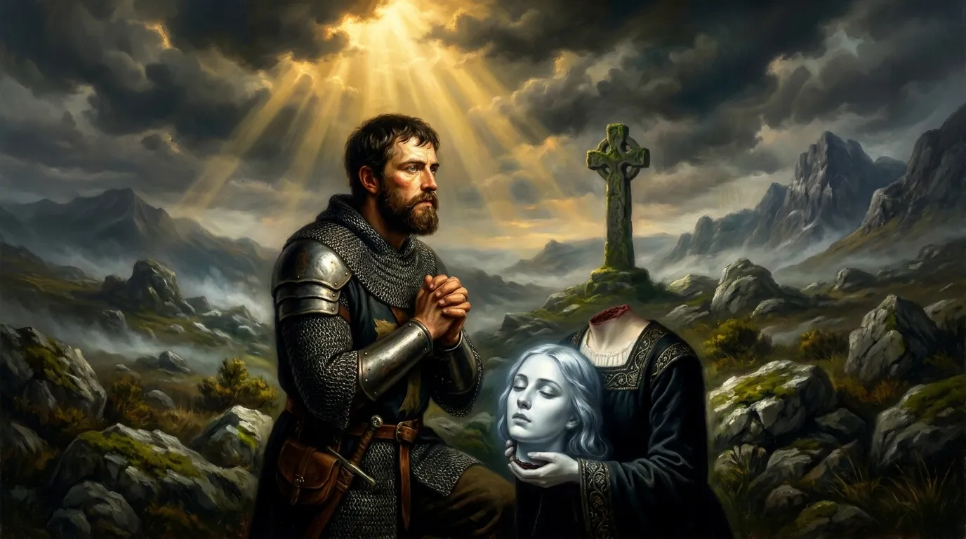 Portrait de saint Tanguy, moine breton du VIe siècle, fondateur de l'abbaye de Saint-Mathieu en Léon