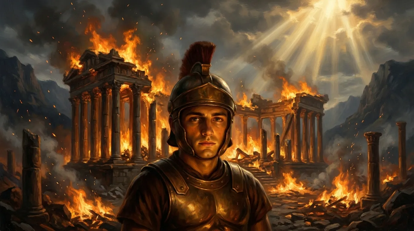 Portrait de saint Théodore, soldat martyr du IVe siècle, vénéré comme grand martyr militaire byzantin