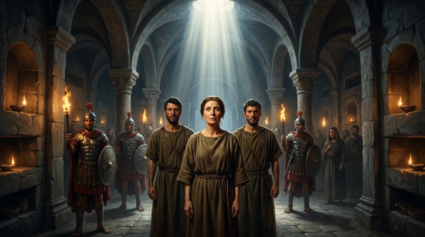 Portrait de sainte Denise, martyre africaine du Ve siècle sous la persécution vandale