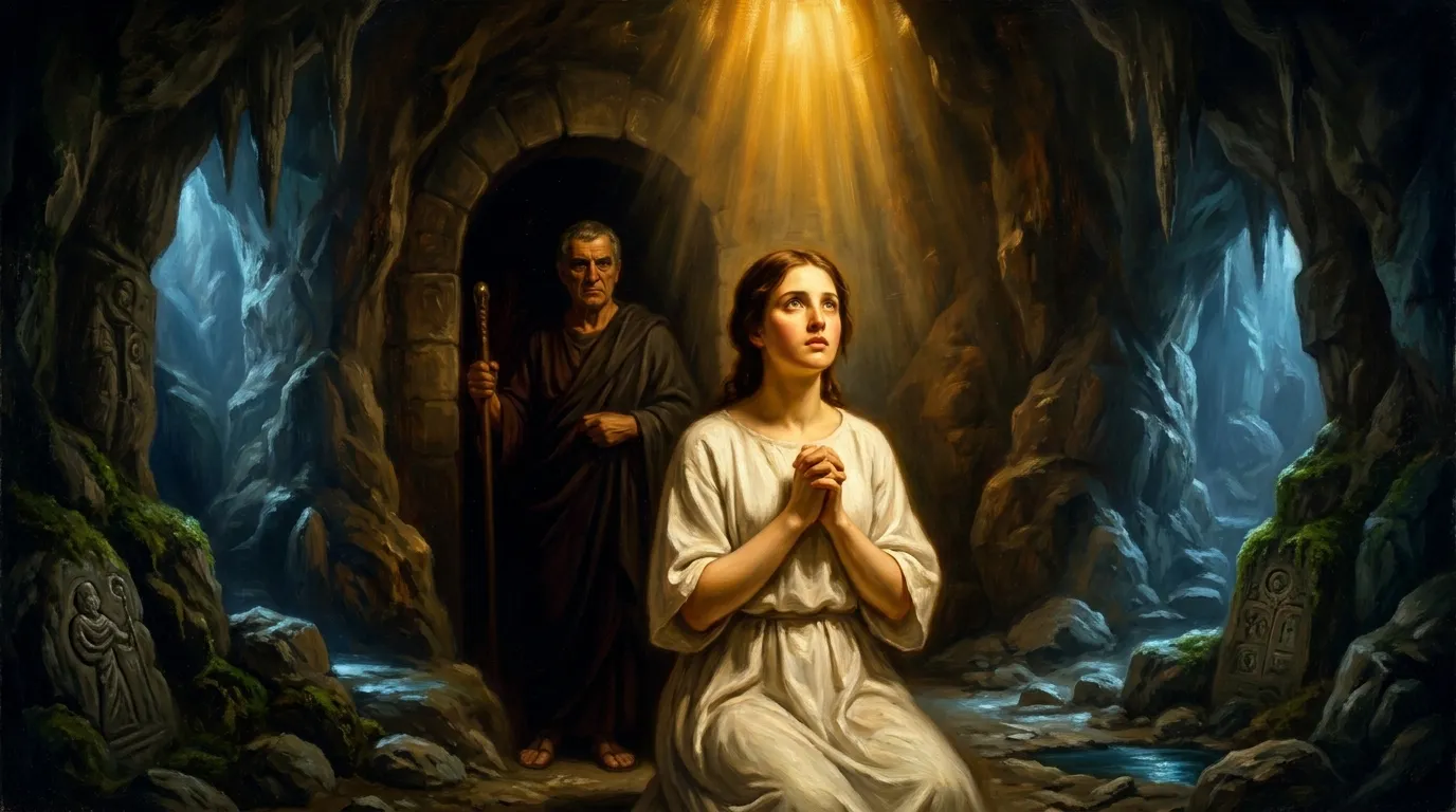 Portrait de sainte Estelle, vierge martyre du IIIe siècle vénérée à Saintes