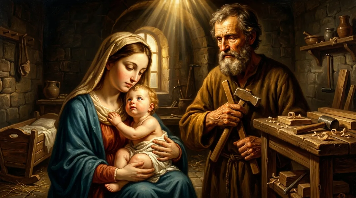 Sainte Famille, dimanche après Noël, vie cachée de Jésus, Marie et Joseph à Nazareth