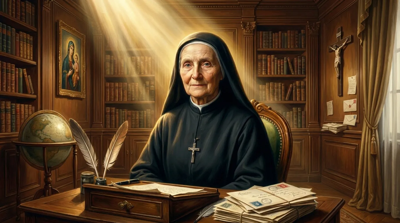 Portrait de sainte Madeleine-Sophie Barat, fondatrice du Sacré-Cœur au XIXe siècle