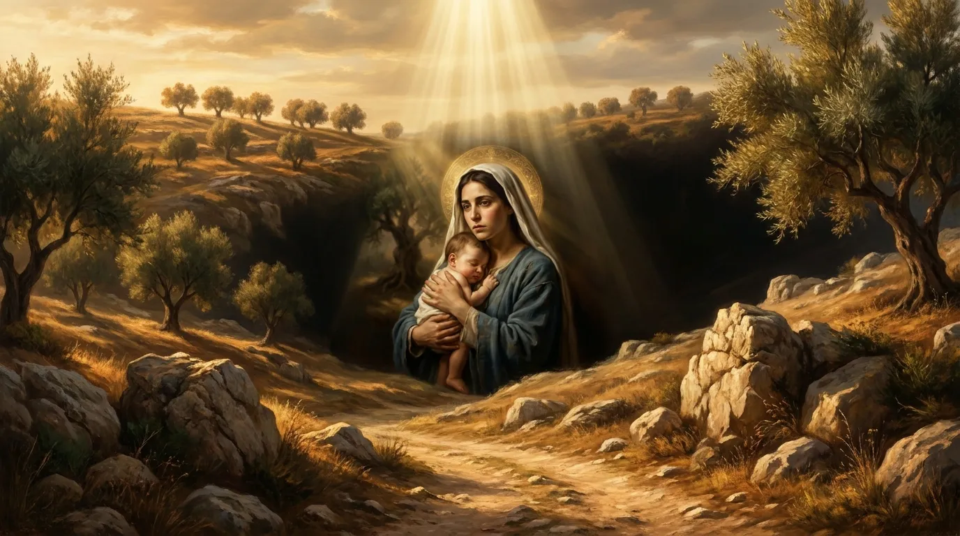 Portrait de sainte Marie, Mère de Dieu, Theotokos, modèle de toute foi chrétienne