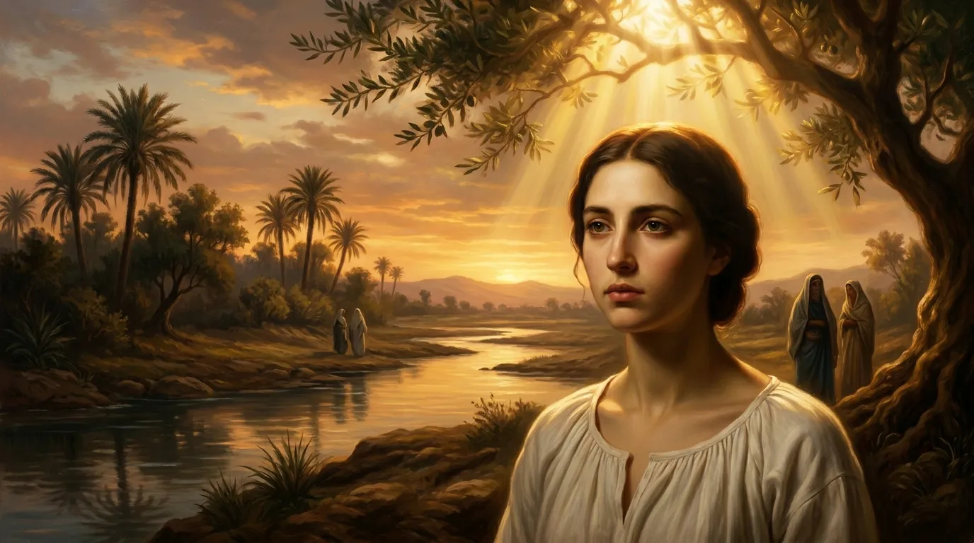 Portrait de sainte Olive de Palerme, vierge martyre sicilienne du IXe siècle