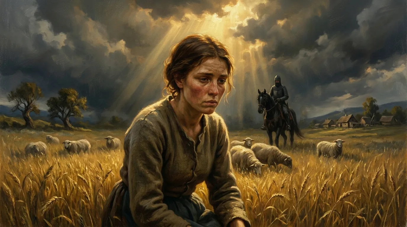 Portrait de sainte Solange, bergère martyre du Berry au IXe siècle