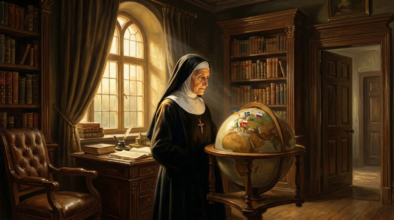 Portrait de sainte Ursule Ledochowska, fondatrice des Ursulines grises, XXe siècle