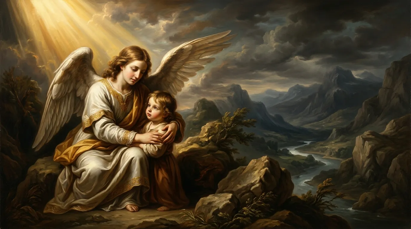 Portrait des saints Anges Gardiens, protecteurs invisibles de chaque âme