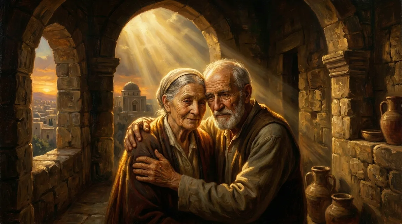 Portrait de saints Anne et Joachim, parents de la Vierge Marie, Ier siècle