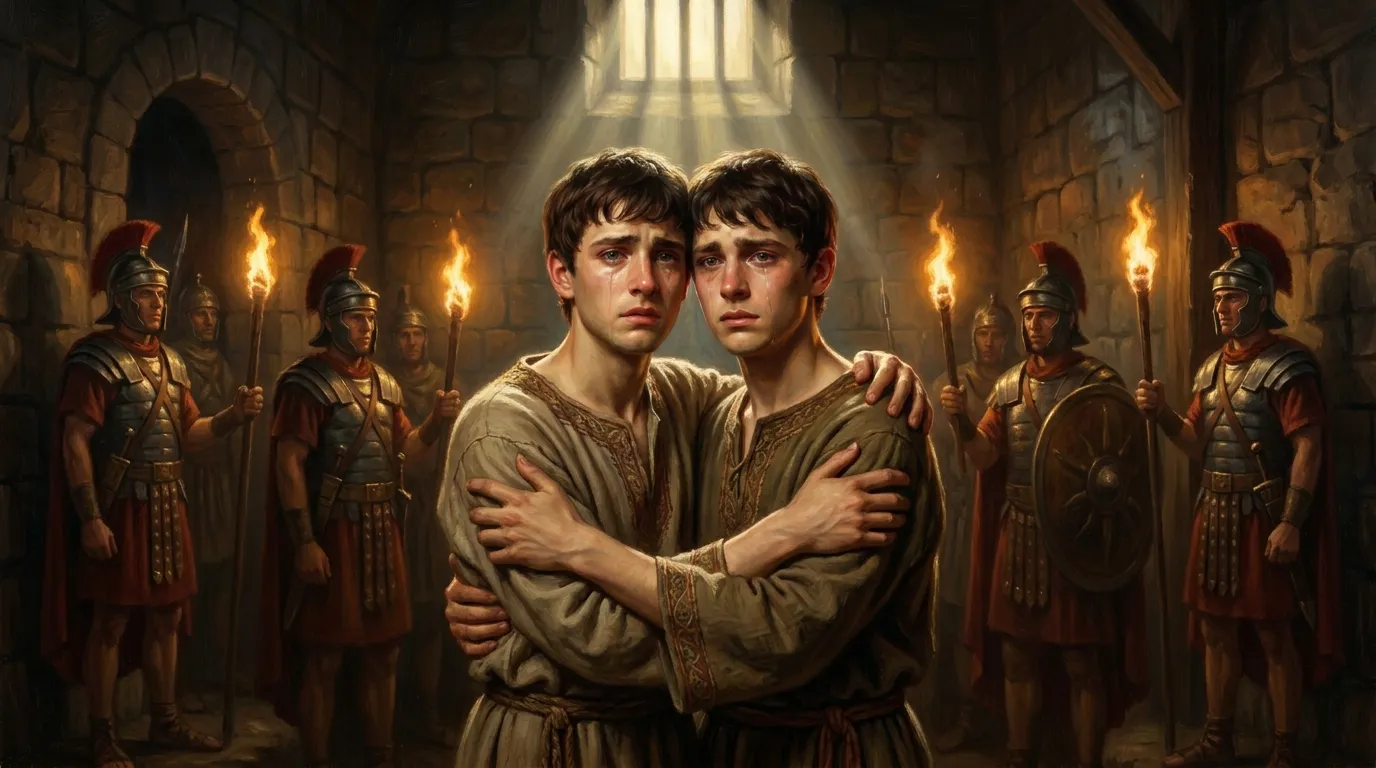 Portrait de saints Donatien et Rogatien, frères martyrs de Nantes, IIIe siècle