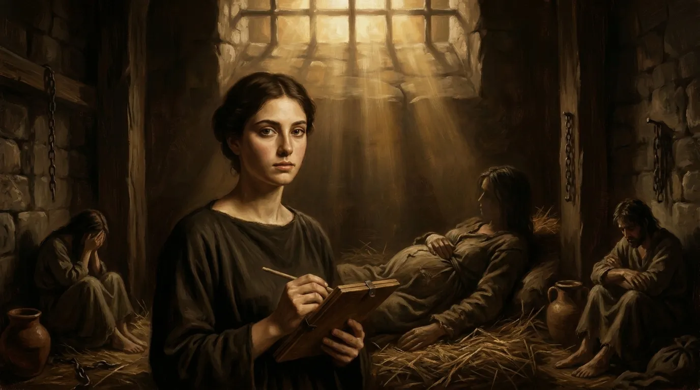 Portrait de saintes Perpétue et Félicité, martyres de Carthage en 203