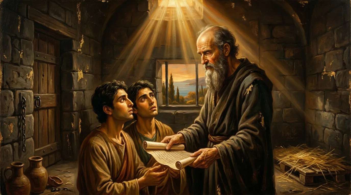 Portrait de saints Tite et Timothée, disciples de saint Paul au Ier siècle