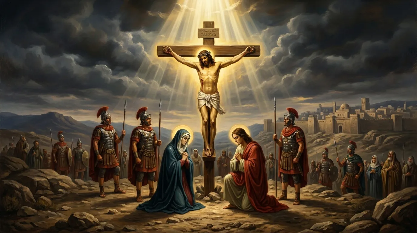 Vendredi saint, mémorial de la Passion et mort du Christ sur la croix au Calvaire